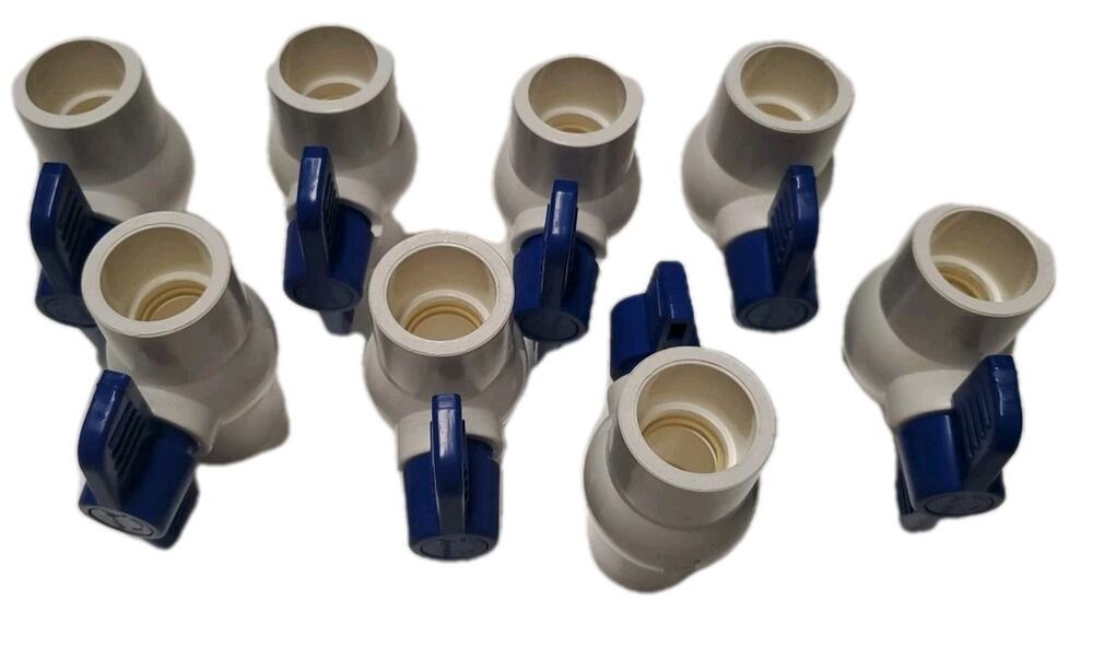 Apollo 3/4" PVC Schedule 40 Slip Ball Valve PVCBV3412JR Heavy‑Duty NEW